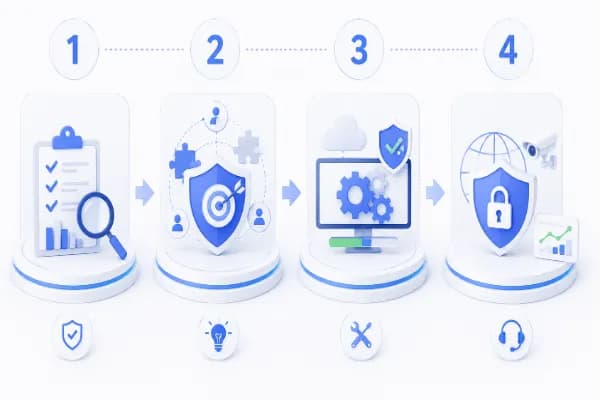 Remote work with encrypted connection