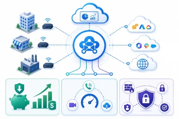SD-WAN Technology Illustration