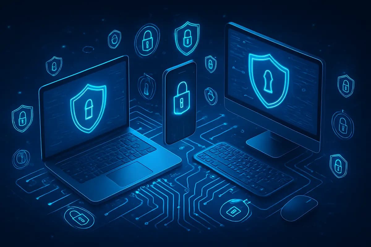 Cybersecurity digital background