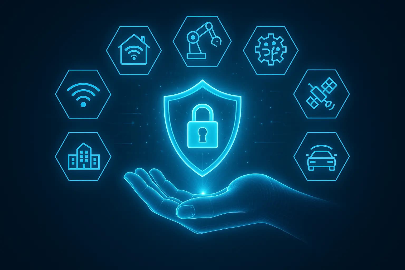 Cybersecurity digital background