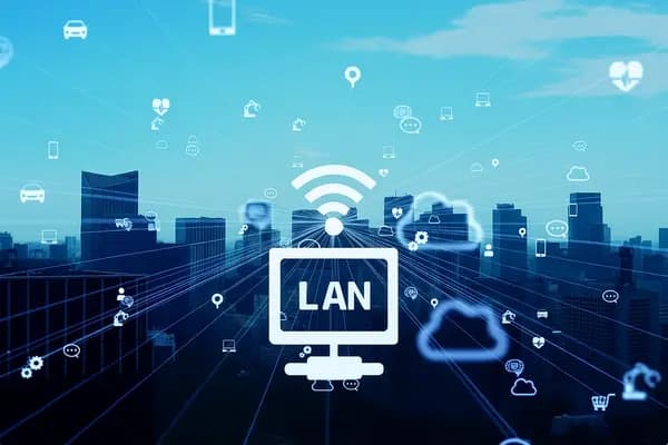 Modern office with WiFi connectivity