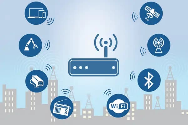 Team collaborating with reliable network
